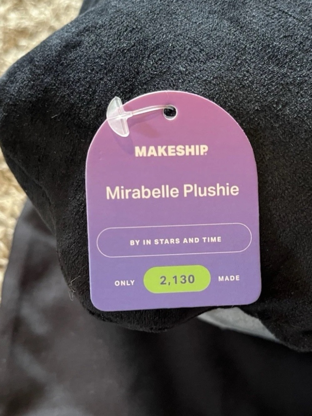 Makeship Mirabelle “ In Stars and Time” Plushie With Bag - Picture 4 of 5